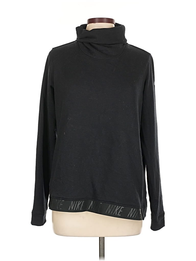 Pre-owned Nike Turtleneck Sweater In Black