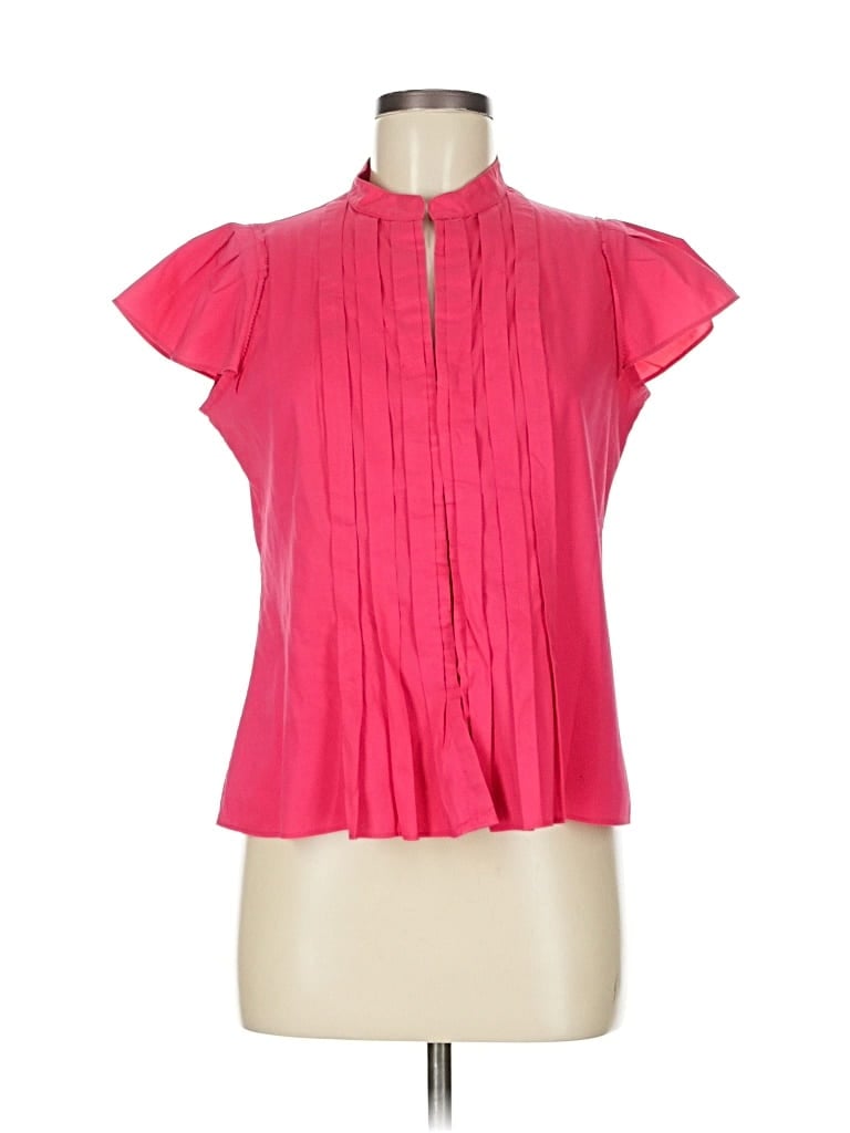 Pre-owned Banana Republic Short Sleeve Blouse In Pink