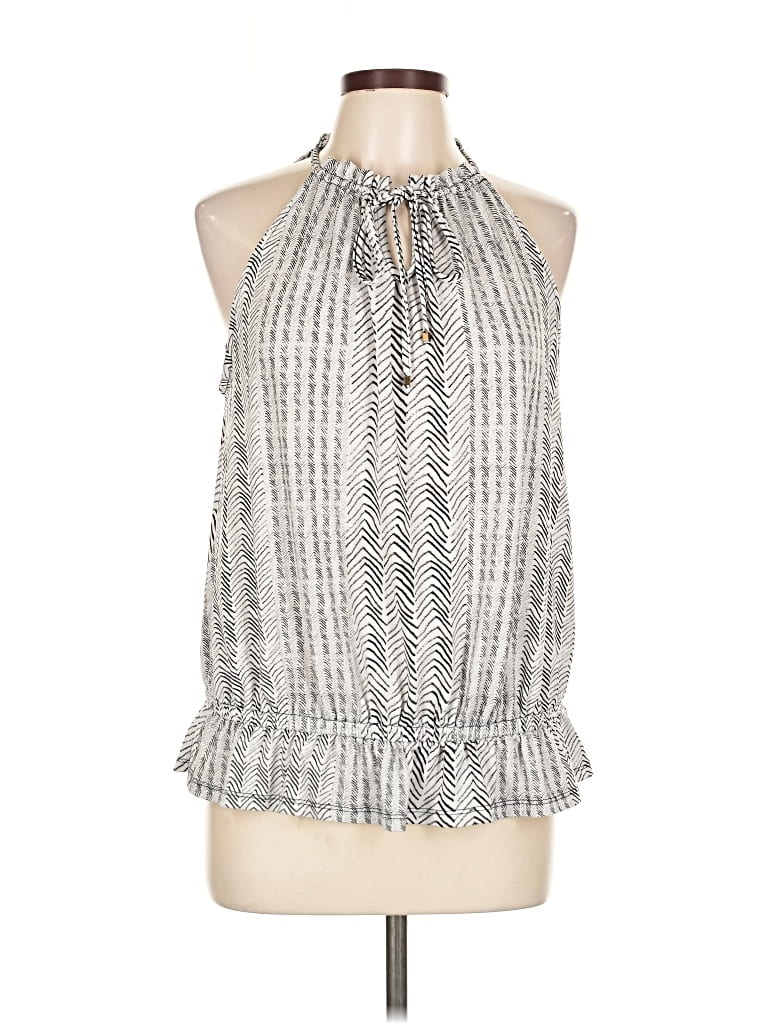 Pre-owned Worthington Sleeveless Blouse In Gray