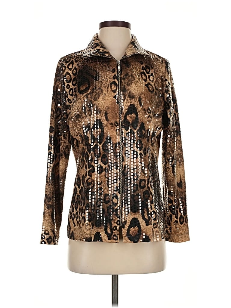 Pre-owned Misook Cardigan Sweater In Gold