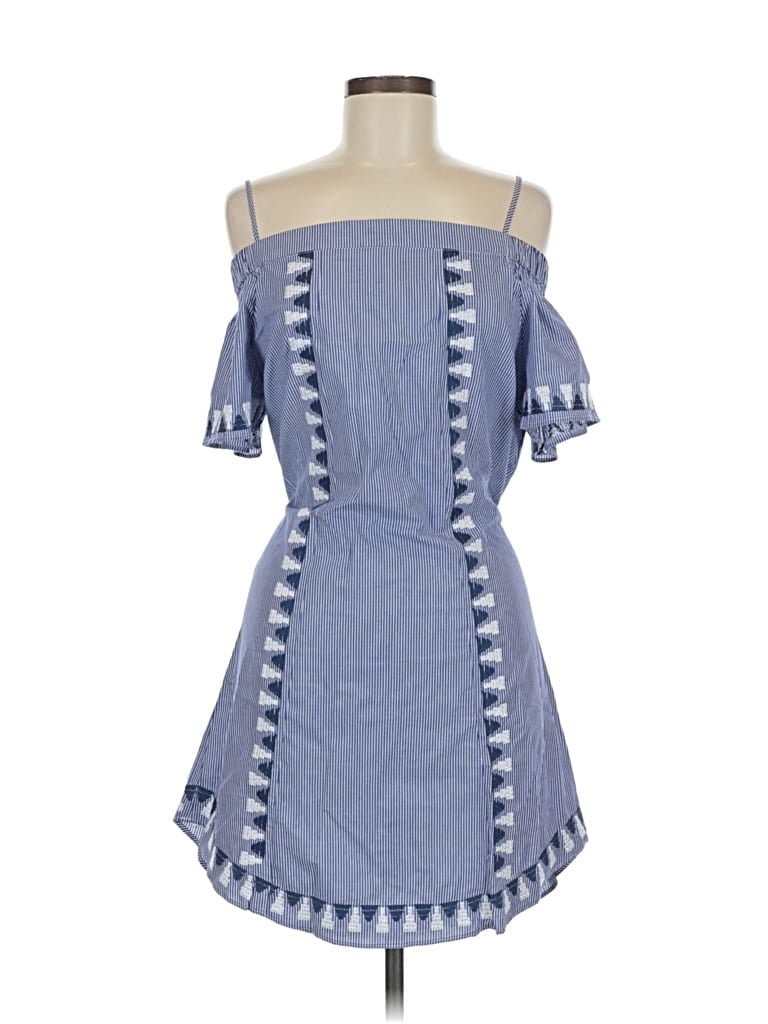 Pre-owned Stella & Dot Casual Dress In Blue