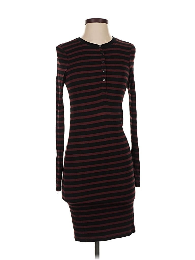 Pre-owned Atm Anthony Thomas Melillo Casual Dress In Burgundy