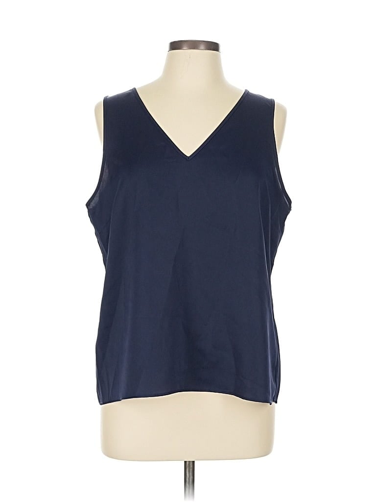 Pre-owned Club Monaco Sleeveless Blouse In Blue