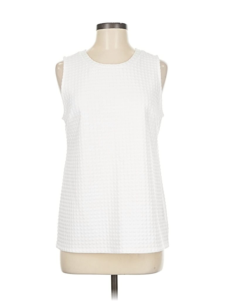 Pre-owned Banana Republic Sleeveless Blouse In White