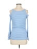 MICHAEL Michael Kors Blue Long Sleeve Top Size M - photo 1