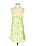 Zara 100% Polyester Tropical Green Cocktail Dress Size XS - photo 1