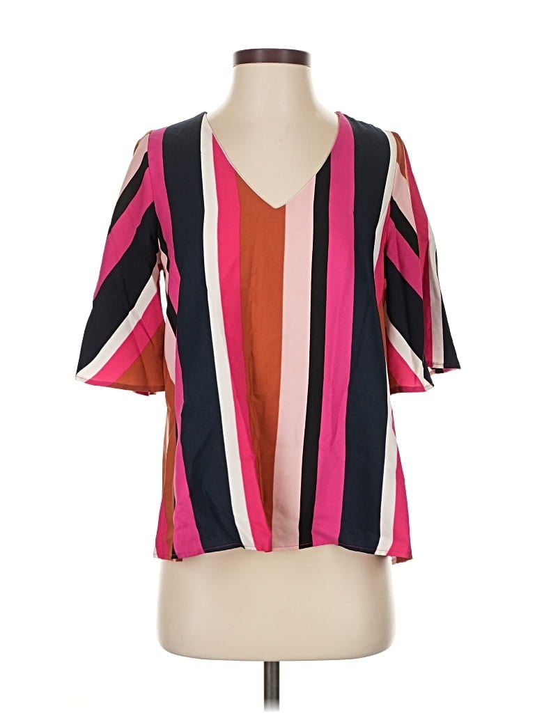 Pre-owned Vici Short Sleeve Blouse In Pink