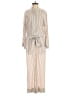 Club Monaco Stripes Tan Ivory Jumpsuit Size 0 - photo 1