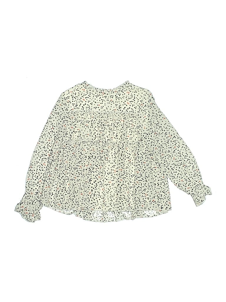 Pre-owned Mayoral Kids' Long Sleeve Blouse In White