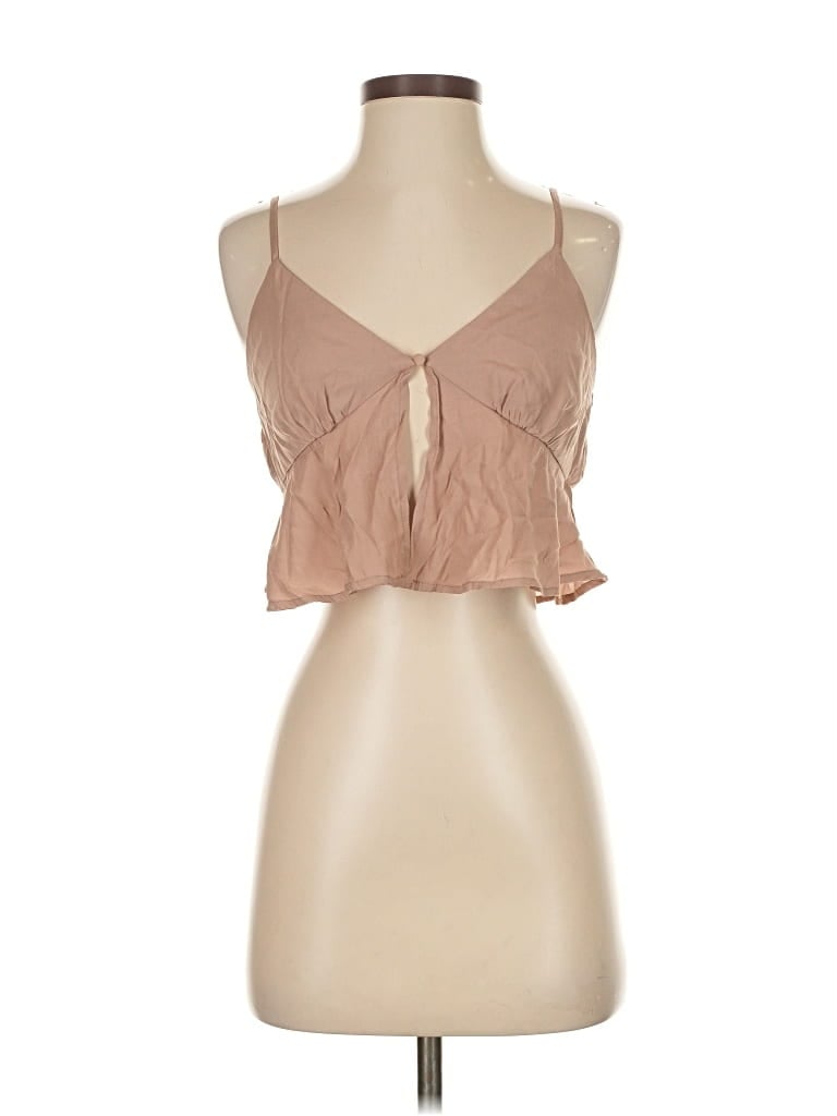 Pre-owned La Hearts Sleeveless Blouse In Brown