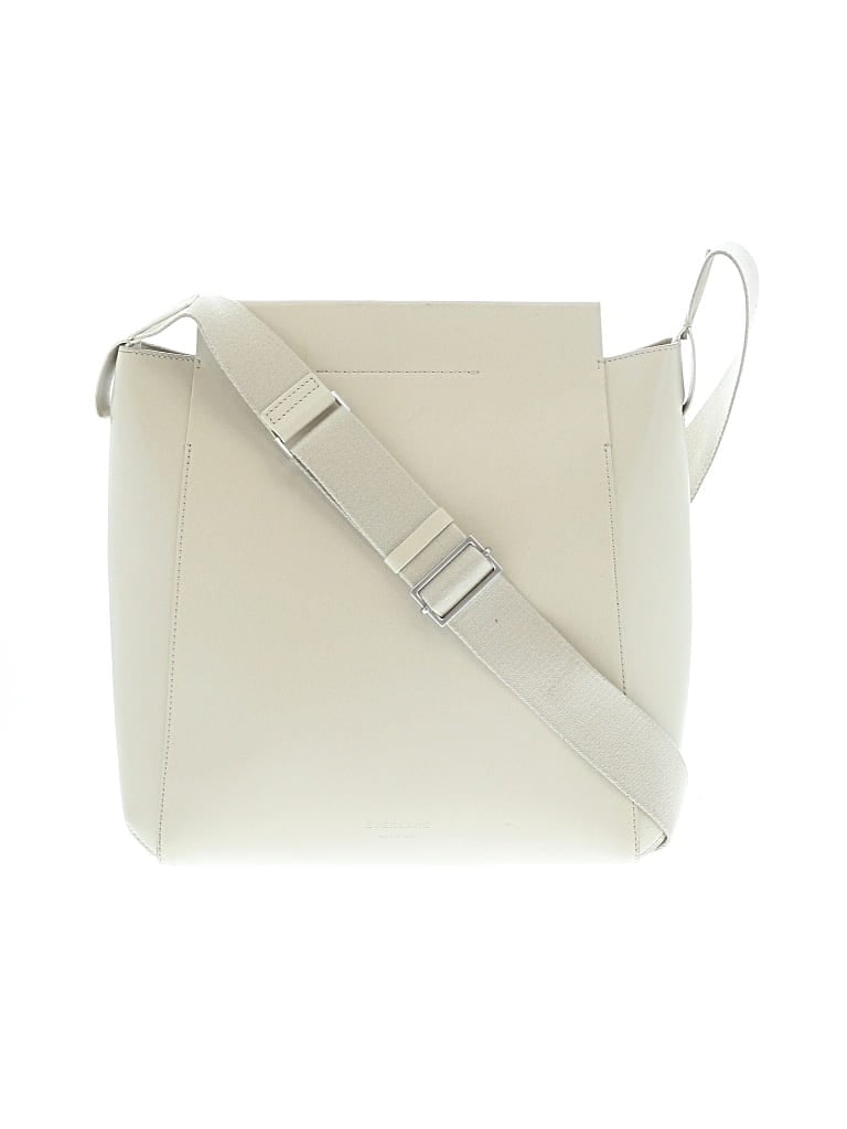 Pre-owned Everlane Leather Shoulder Bag In White