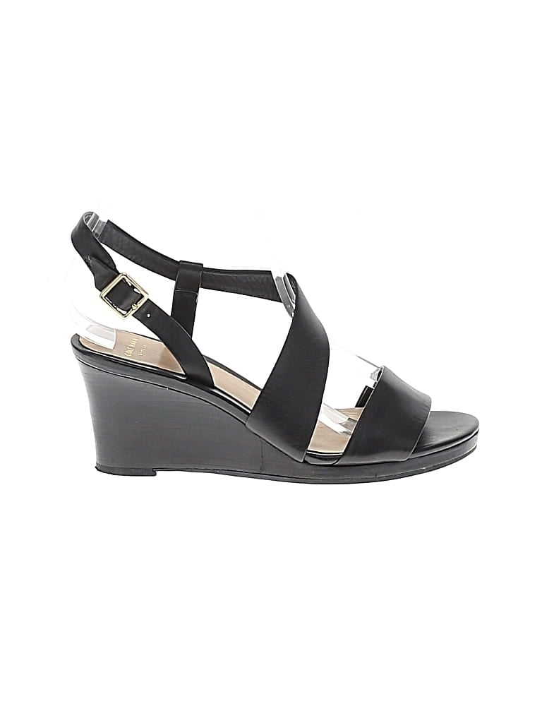 Pre-owned Cole Haan Wedges In Black
