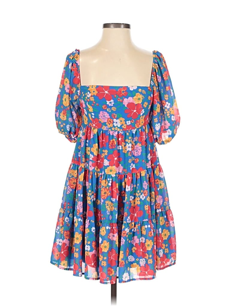 Pre-owned Flying Tomato Casual Dress In Blue