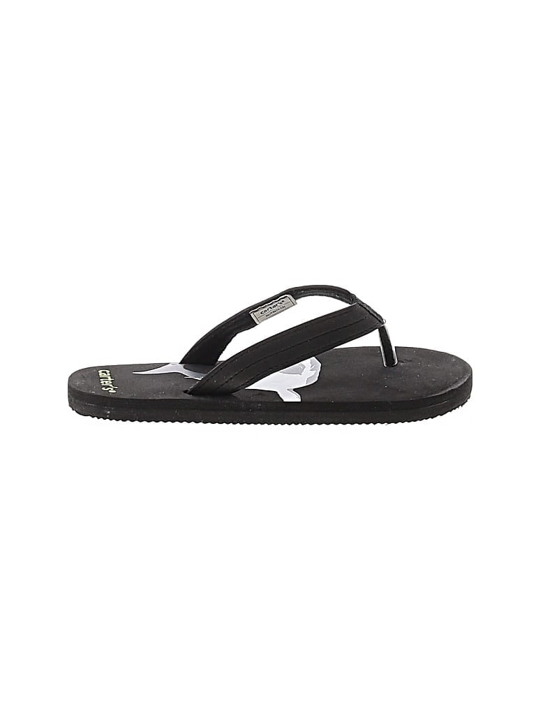 Pre-owned Carter's Kids' Flip Flops In Black