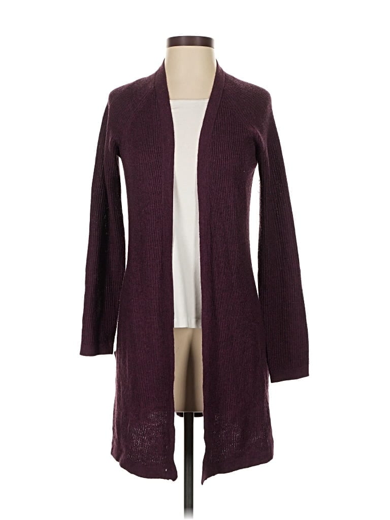 Pre-owned Max Studio Cardigan Sweater In Burgundy