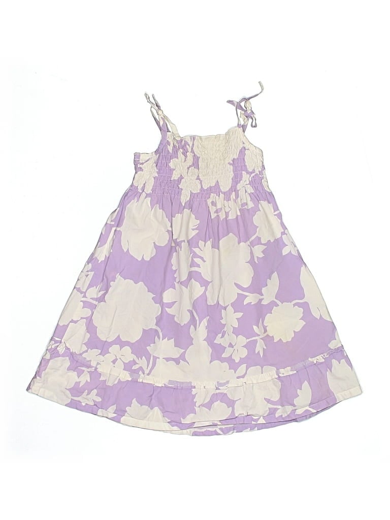 Pre-owned Lands' End Kids' Dress In Purple