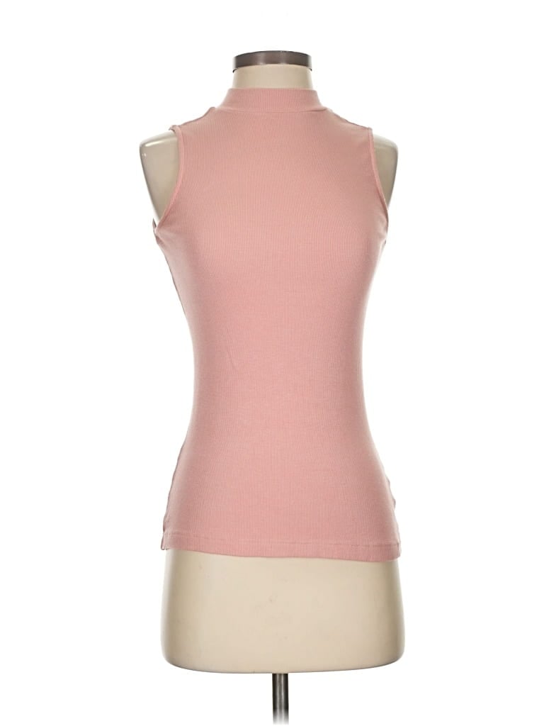 Pre-owned Saks Fifth Avenue Tank Top Pink High Neck Tops