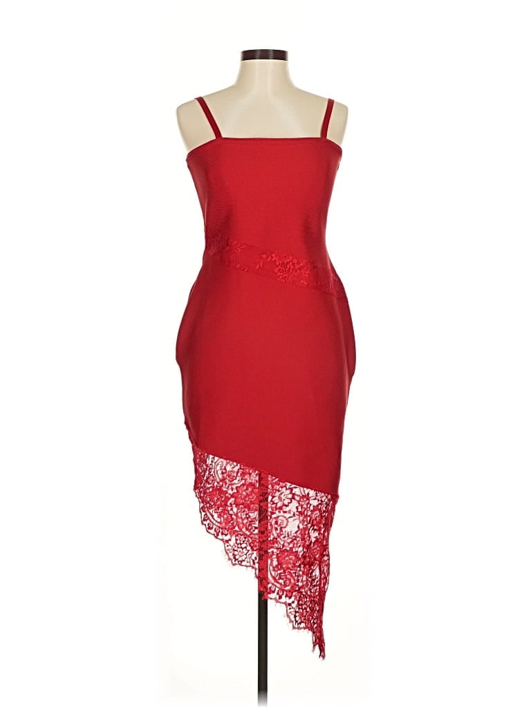 Pre-owned Venus Cocktail Dress In Red