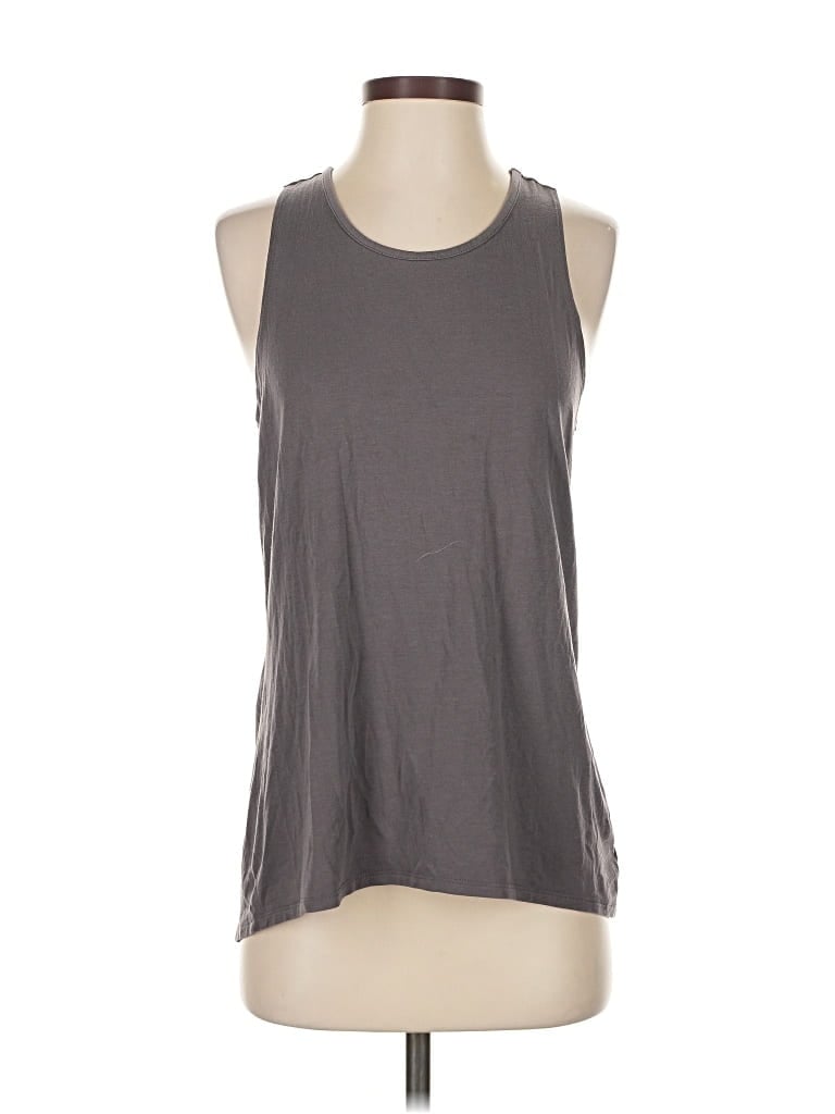 Pre-owned Athleta Sleeveless T-shirt In Gray