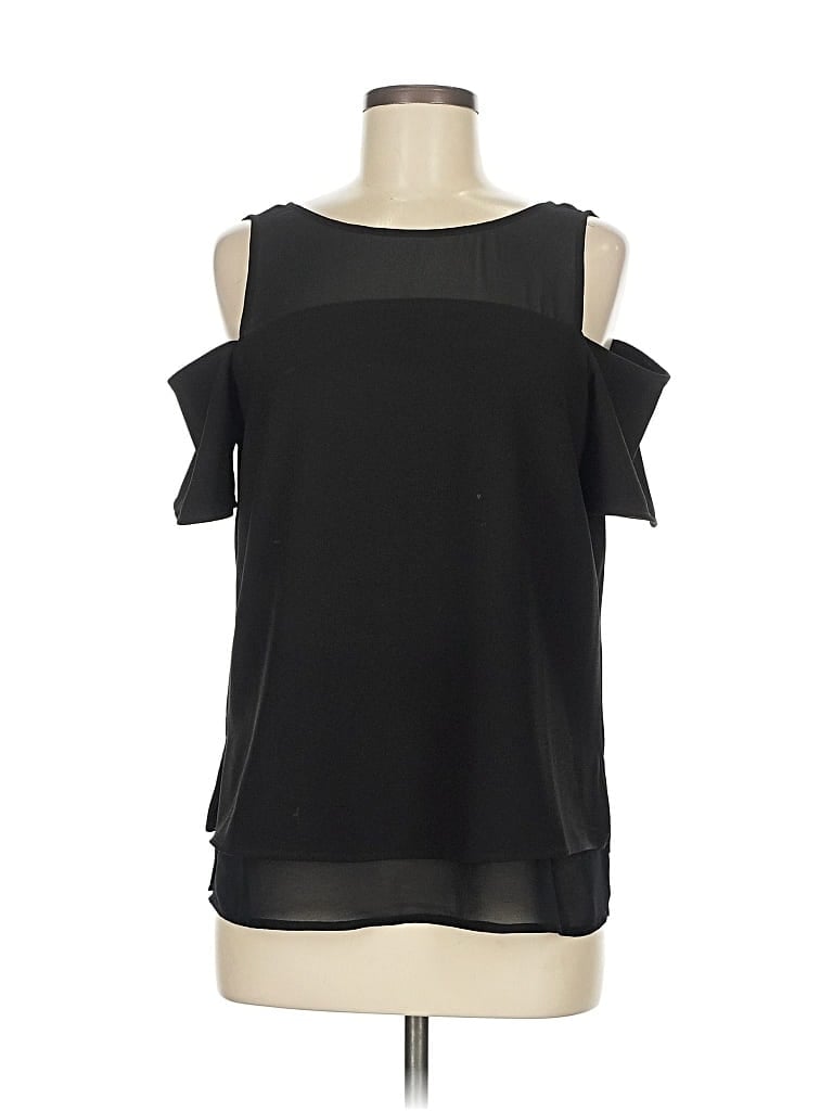 Pre-owned Cooper & Ella Sleeveless Blouse In Black