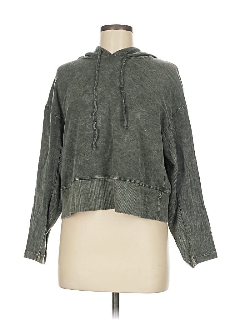 Pre-owned T.la Pullover Hoodie In Gray