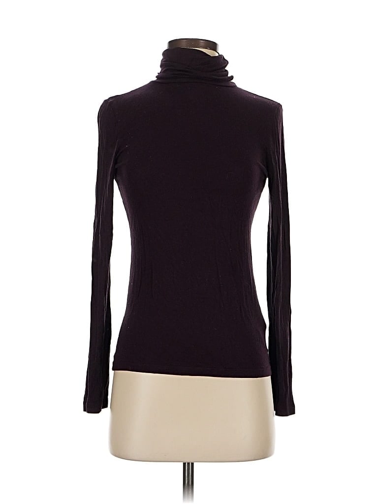 Pre-owned Hobbs London Long Sleeve Top Purple Turtleneck Tops