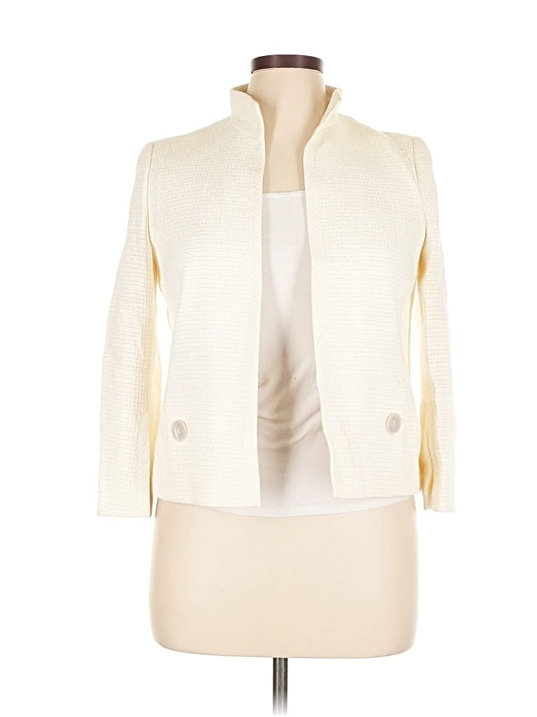 Pre-owned Akris Blazer Jacket In White