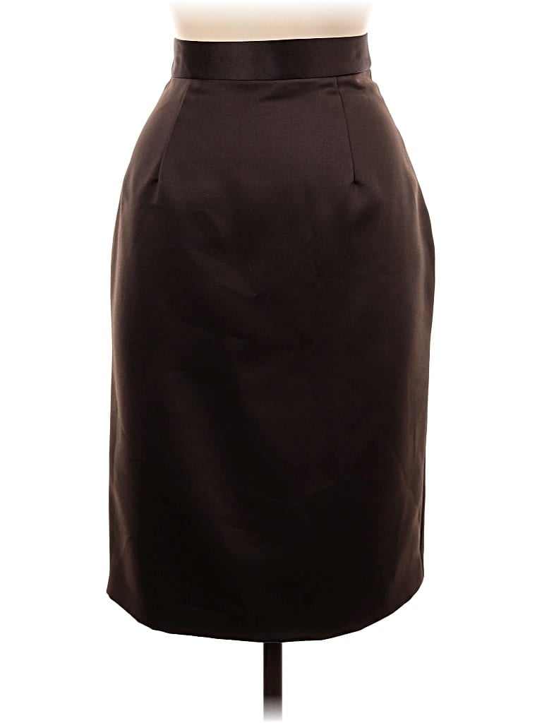 Pre-owned Oleg Cassini Formal Skirt In Brown