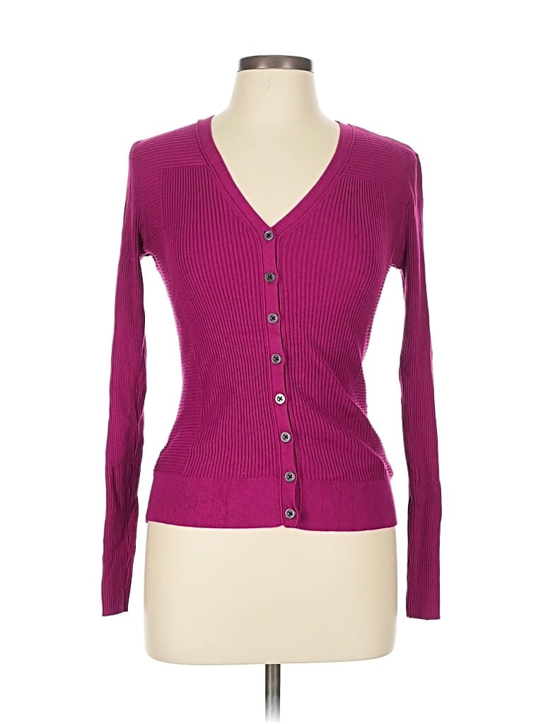 Pre-owned Worthington Cardigan Sweater In Purple