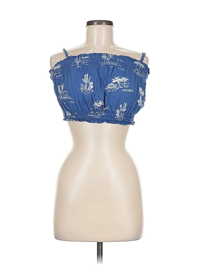 Pre-owned Billabong Sleeveless Blouse In Blue
