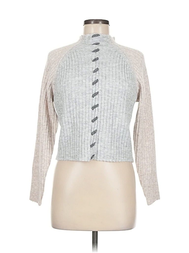 Pre-owned Central Park West Turtleneck Sweater In Silver