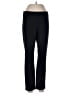 Ecru Solid Black Dress Pants Size L - photo 1