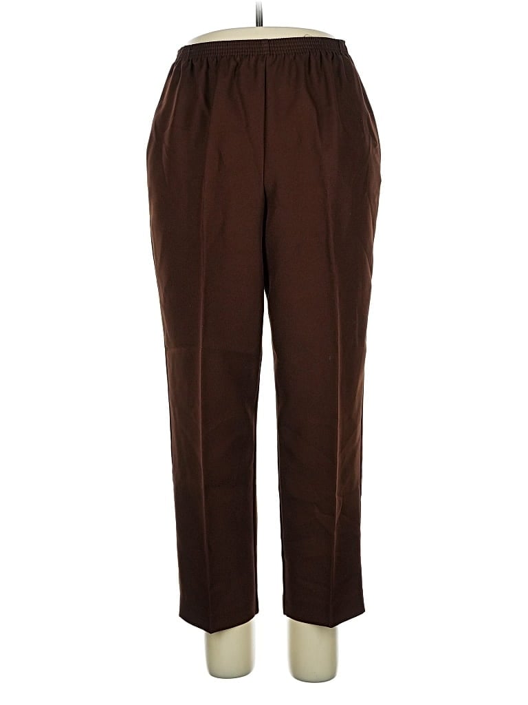 Pre-owned Alfred Dunner Casual Pants In Brown