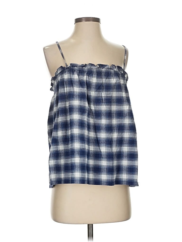 Pre-owned Madewell Sleeveless Blouse In Blue