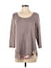 Soho Gray Tan Long Sleeve Top Size S - photo 1