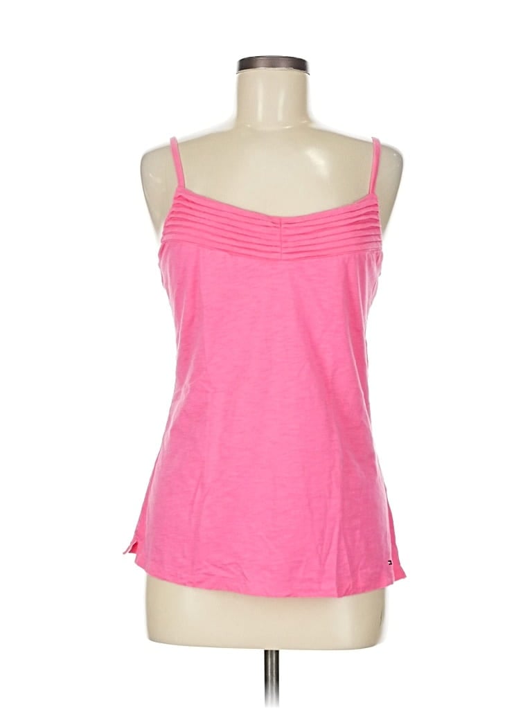 Pre-owned Tommy Hilfiger Tank Top Pink Strapless Neckline Tops