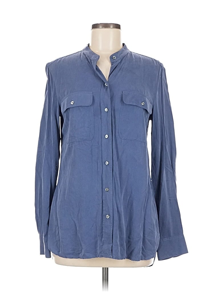 Pre-owned L.l.bean Signature Long Sleeve Button Down Shirt In Blue