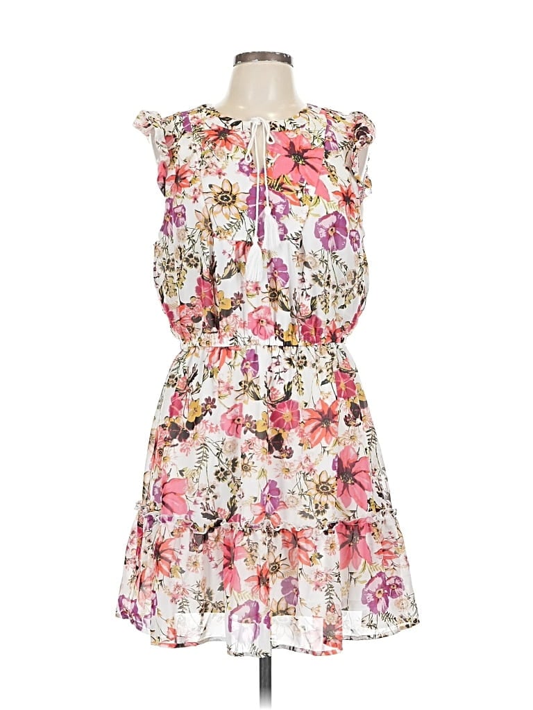 Pre-owned Robert Louis Casual Dress In White