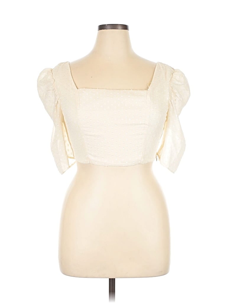 Pre-owned True Decadence Sleeveless Blouse In White