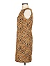 DressBarn Animal Print Brown Cocktail Dress Size 10 - photo 5