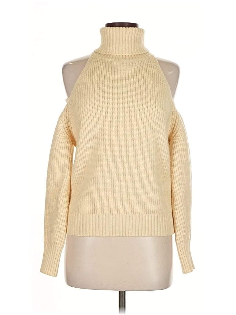 Pre-owned Fashion Nova Turtleneck Sweater In White