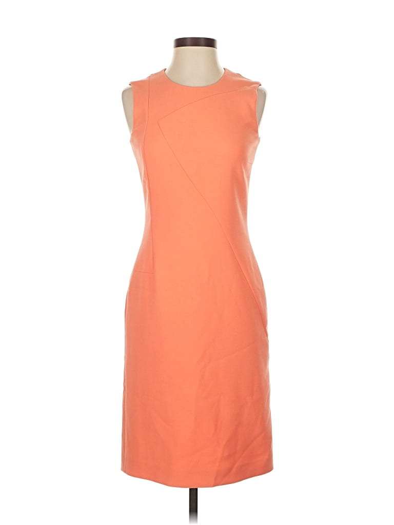 Pre-owned Boss By Hugo Boss Casual Dress In Orange