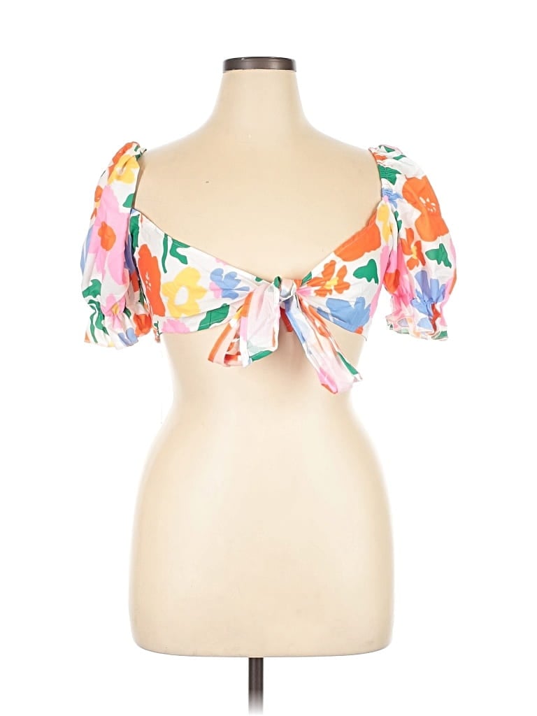 Assorted Brands Short Sleeve Blouse In Multi