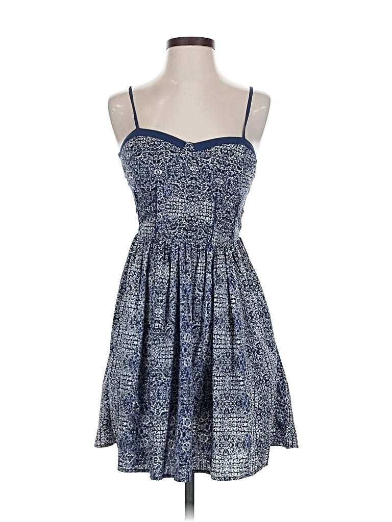 Pre-owned Band Of Gypsies Casual Dress In Blue