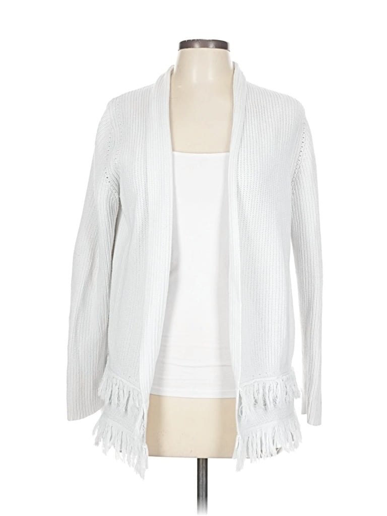 Pre-owned Lilly Pulitzer Cardigan Sweater In White