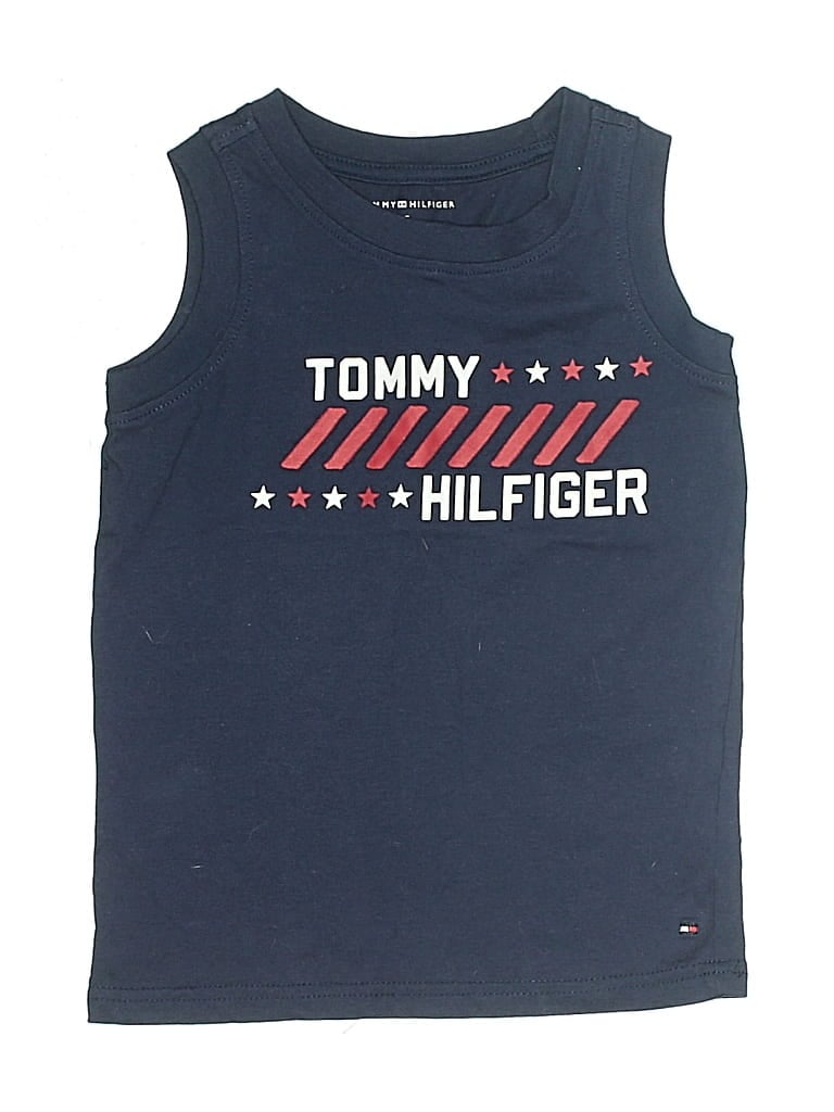 Pre-owned Tommy Hilfiger Kids' Sleeveless T-shirt In Blue