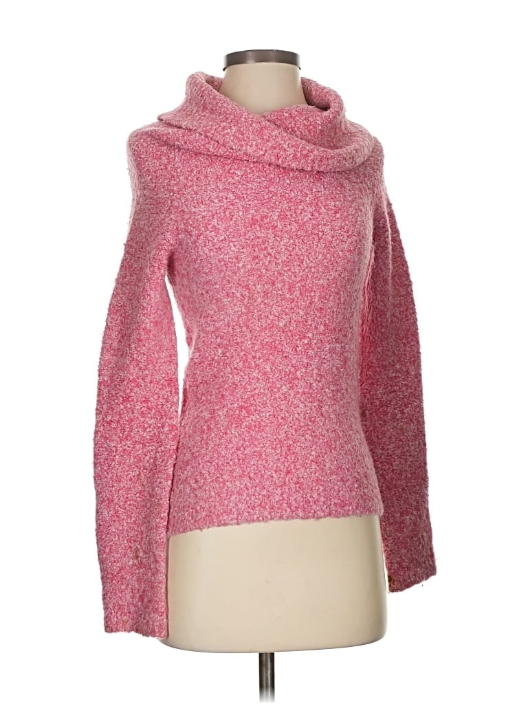 Pre-owned Moda International Turtleneck Sweater In Pink