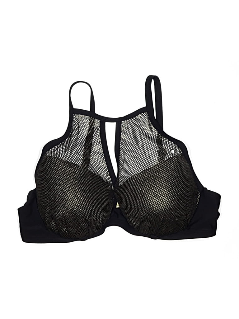 Pre-owned Swimsuits For All Swimsuit Top Black Swimwear