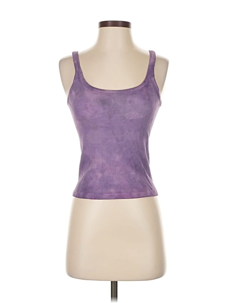 Pre-owned Brandy Melville Tank Top Purple Strapless Neckline Tops
