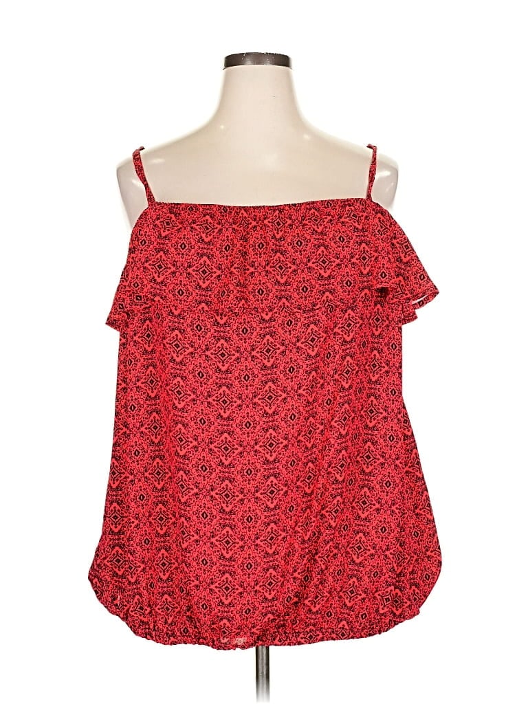 Pre-owned Torrid Sleeveless Blouse In Red